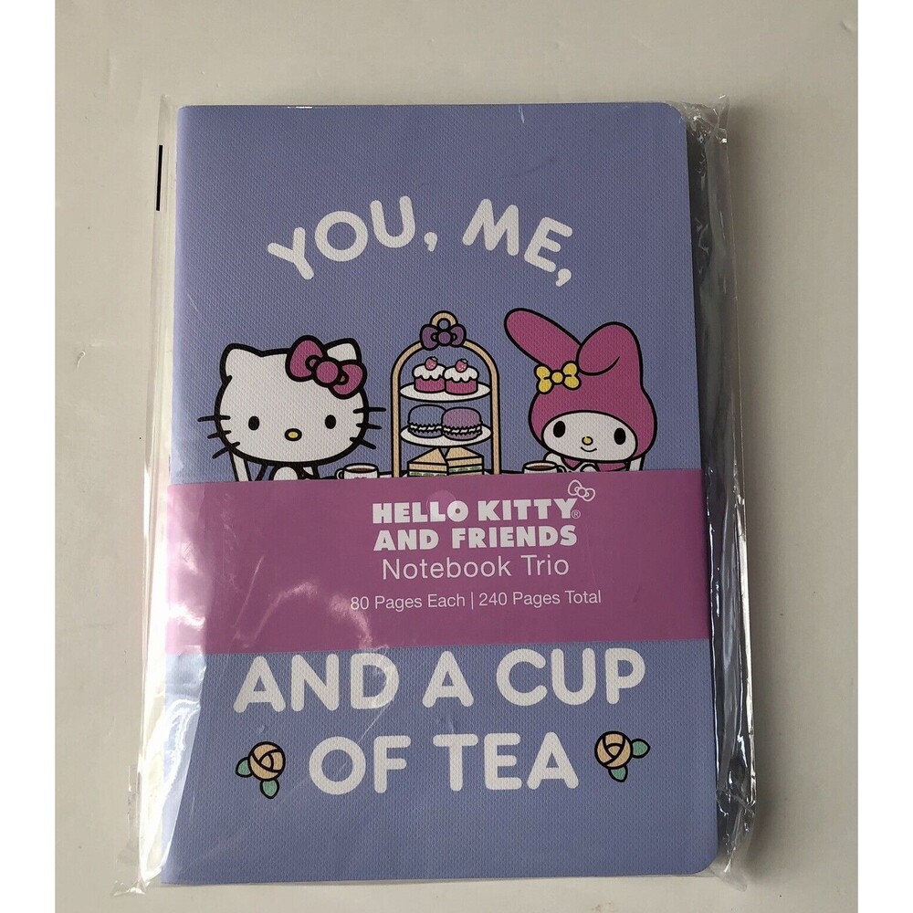 Hello Kitty & Friends 3 Pack Notebooks 80 Pages Each/240 Pages Total New